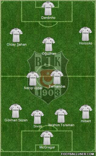 Besiktas JK Formation 2013