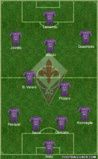 Fiorentina Formation 2013