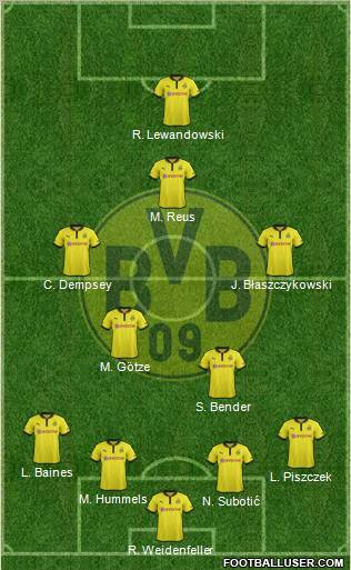 Borussia Dortmund Formation 2013