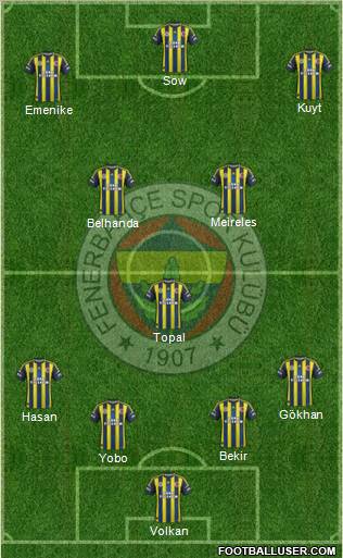 Fenerbahçe SK Formation 2013