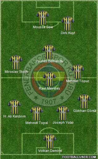 Fenerbahçe SK Formation 2013