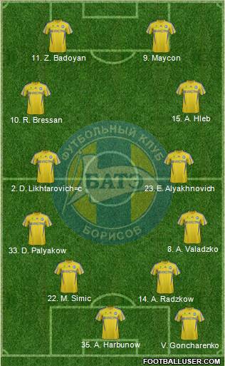 BATE Borisov Formation 2013