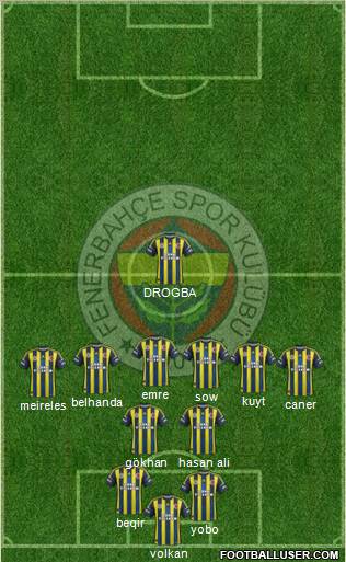 Fenerbahçe SK Formation 2013