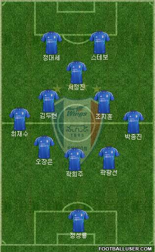 Suwon Samsung Blue Wings Formation 2013