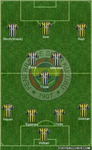 Fenerbahçe SK Formation 2013