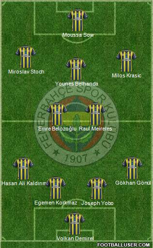 Fenerbahçe SK Formation 2013