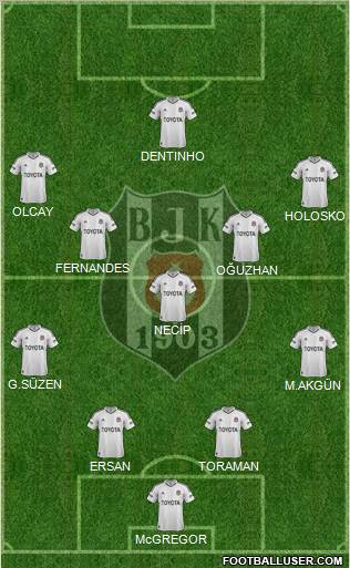 Besiktas JK Formation 2013