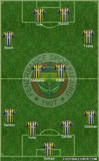 Fenerbahçe SK Formation 2013