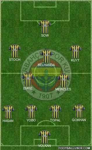 Fenerbahçe SK Formation 2013