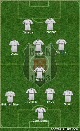 Besiktas JK Formation 2013
