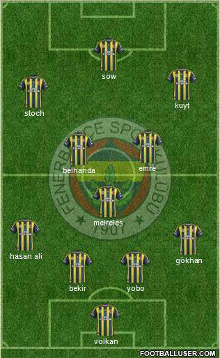 Fenerbahçe SK Formation 2013