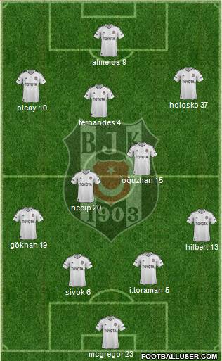 Besiktas JK Formation 2013