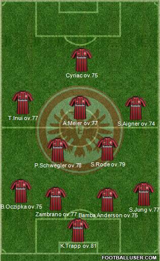 Eintracht Frankfurt Formation 2013