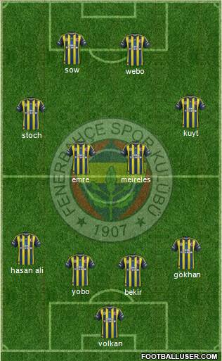 Fenerbahçe SK Formation 2013