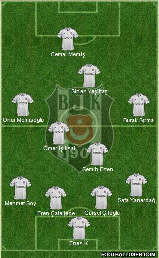 Besiktas JK Formation 2013