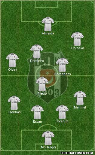Besiktas JK Formation 2013