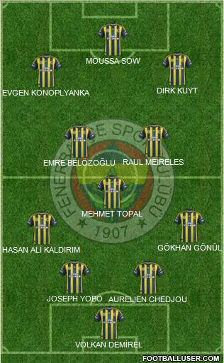 Fenerbahçe SK Formation 2013