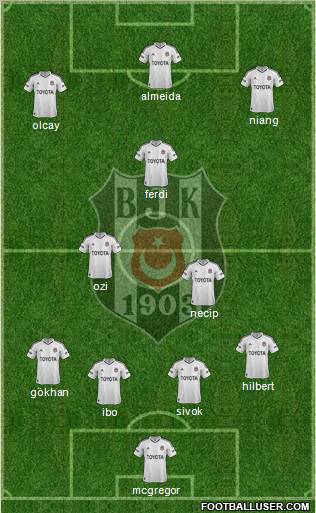 Besiktas JK Formation 2013