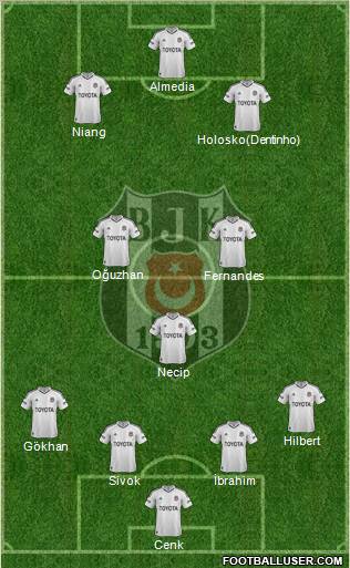 Besiktas JK Formation 2013