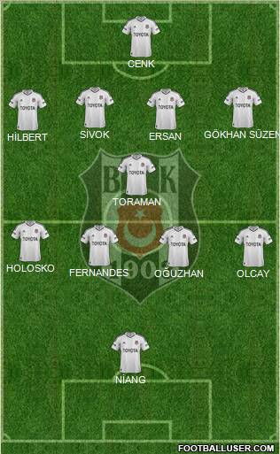 Besiktas JK Formation 2013