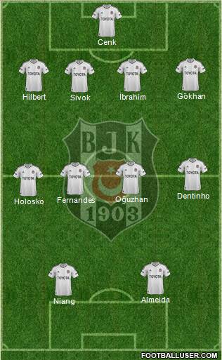 Besiktas JK Formation 2013