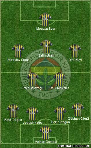 Fenerbahçe SK Formation 2013