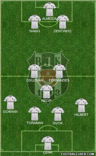 Besiktas JK Formation 2013