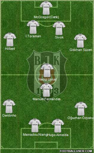Besiktas JK Formation 2013