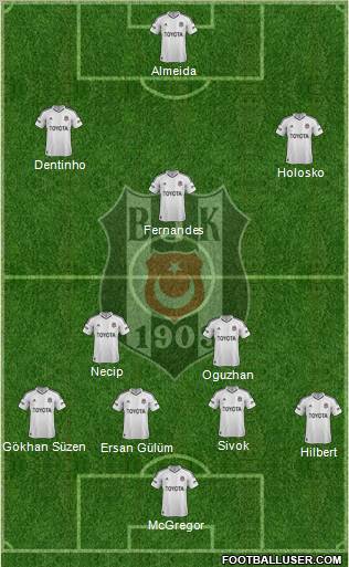 Besiktas JK Formation 2013