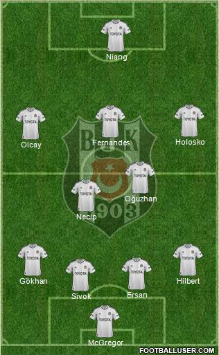 Besiktas JK Formation 2013