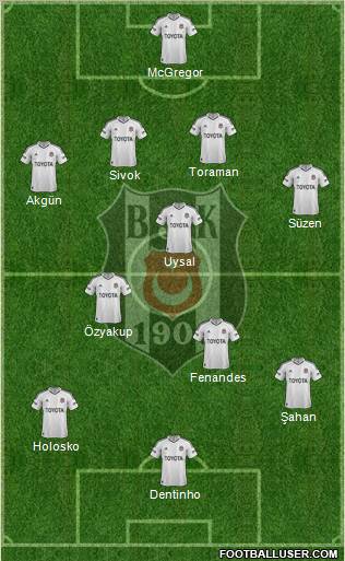 Besiktas JK Formation 2013