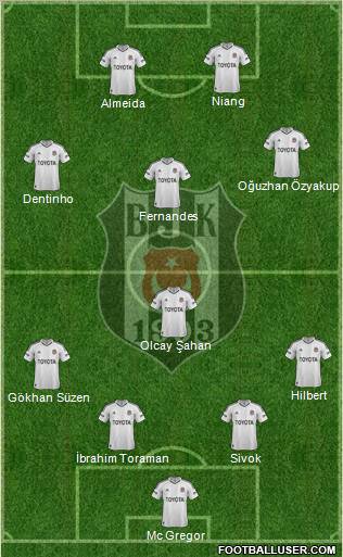 Besiktas JK Formation 2013