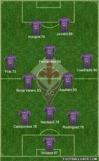 Fiorentina Formation 2013
