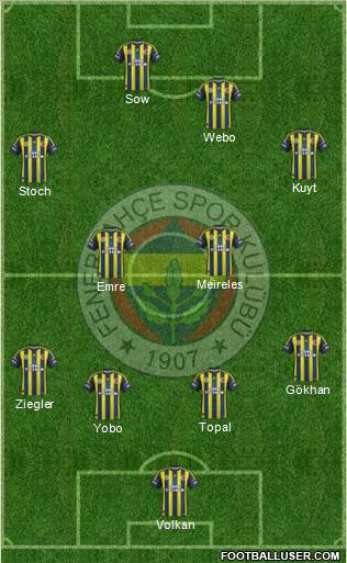 Fenerbahçe SK Formation 2013