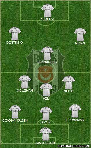 Besiktas JK Formation 2013