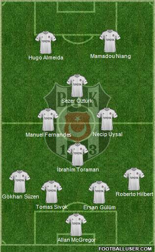 Besiktas JK Formation 2013