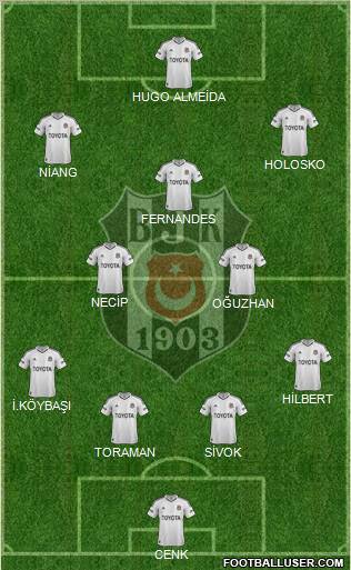 Besiktas JK Formation 2013