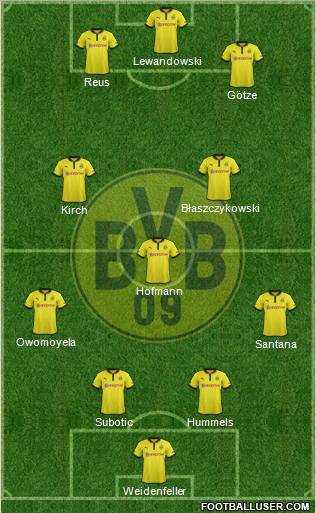 Borussia Dortmund Formation 2013