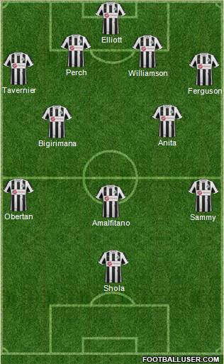 Newcastle United Formation 2013