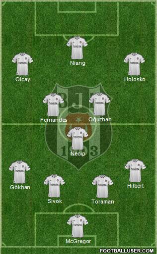 Besiktas JK Formation 2013