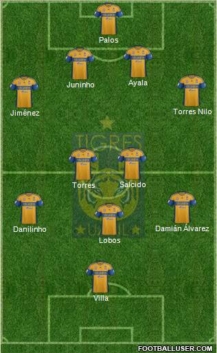 Club Universitario de Nuevo León Formation 2013