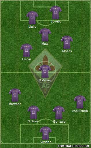 Fiorentina Formation 2013