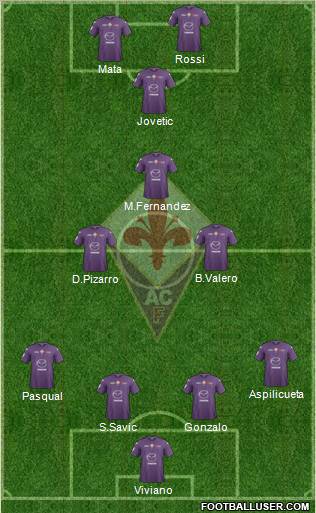 Fiorentina Formation 2013