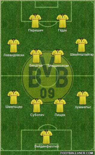Borussia Dortmund Formation 2013
