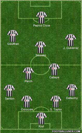Newcastle United Formation 2013