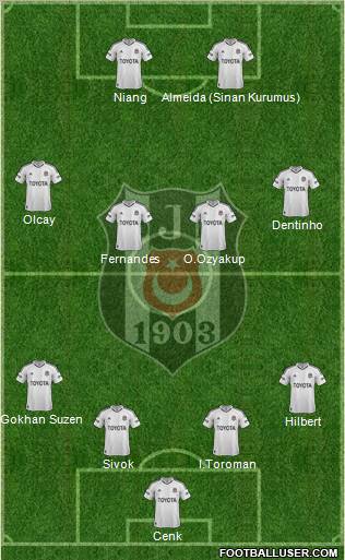 Besiktas JK Formation 2013