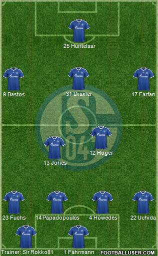 FC Schalke 04 Formation 2013