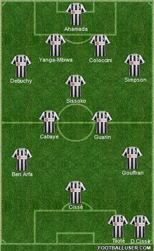 Newcastle United Formation 2013