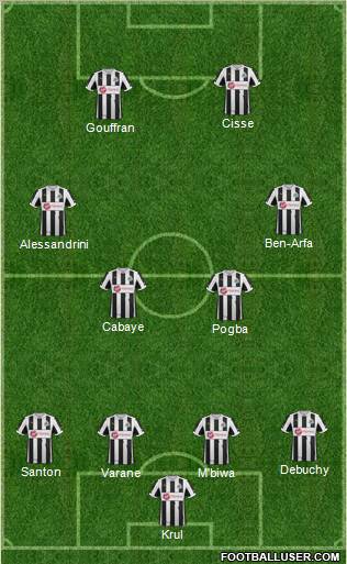 Newcastle United Formation 2013