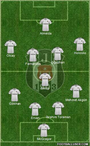 Besiktas JK Formation 2013